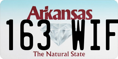 AR license plate 163WIF