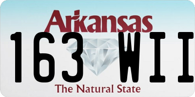 AR license plate 163WII