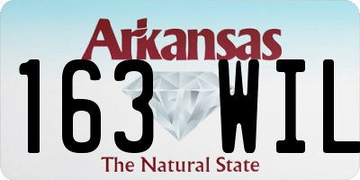 AR license plate 163WIL