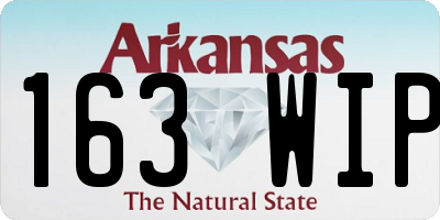 AR license plate 163WIP