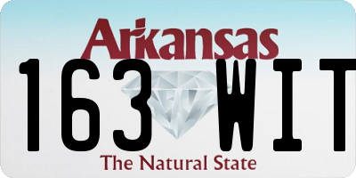 AR license plate 163WIT