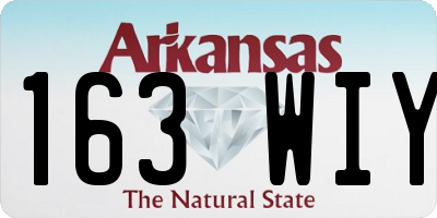 AR license plate 163WIY