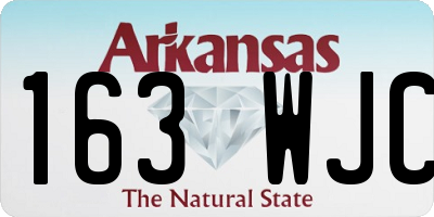 AR license plate 163WJC