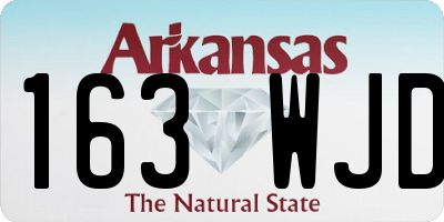 AR license plate 163WJD