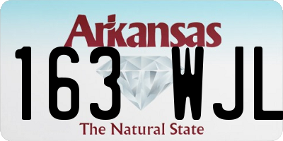 AR license plate 163WJL