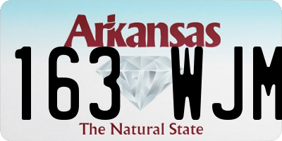 AR license plate 163WJM