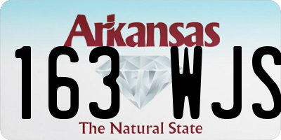 AR license plate 163WJS