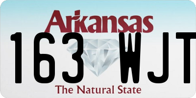 AR license plate 163WJT