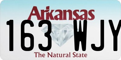 AR license plate 163WJY