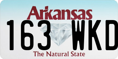 AR license plate 163WKD