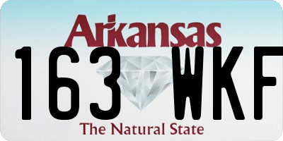 AR license plate 163WKF
