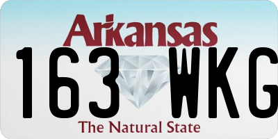 AR license plate 163WKG