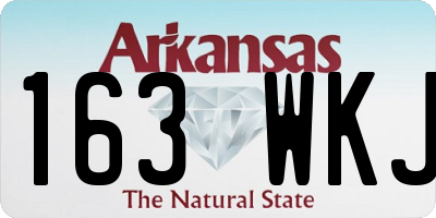 AR license plate 163WKJ