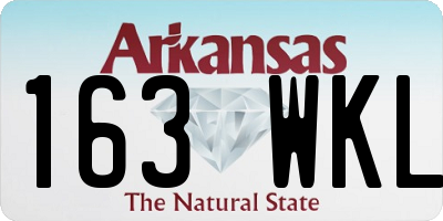 AR license plate 163WKL