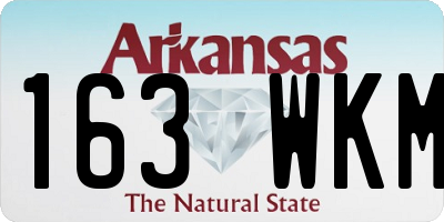 AR license plate 163WKM
