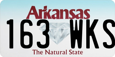 AR license plate 163WKS