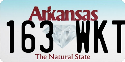 AR license plate 163WKT