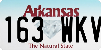 AR license plate 163WKV