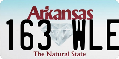 AR license plate 163WLE