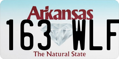 AR license plate 163WLF