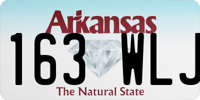 AR license plate 163WLJ