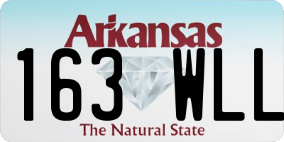 AR license plate 163WLL