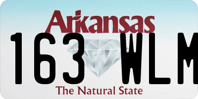 AR license plate 163WLM