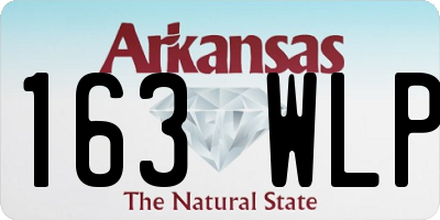 AR license plate 163WLP