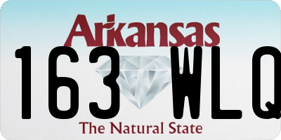 AR license plate 163WLQ
