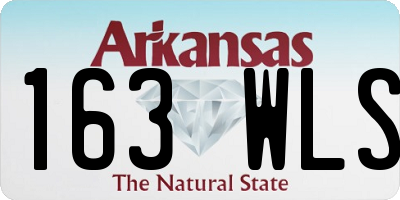 AR license plate 163WLS