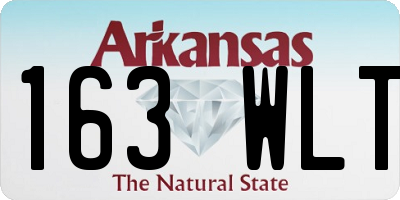 AR license plate 163WLT