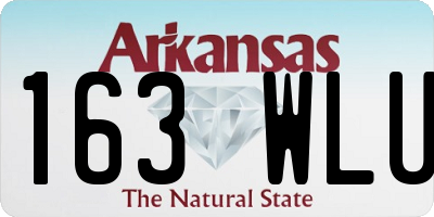 AR license plate 163WLU