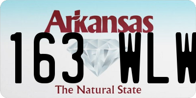 AR license plate 163WLW