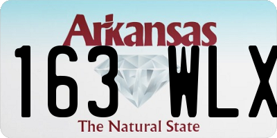 AR license plate 163WLX