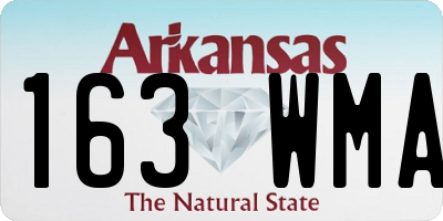 AR license plate 163WMA