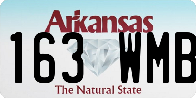 AR license plate 163WMB