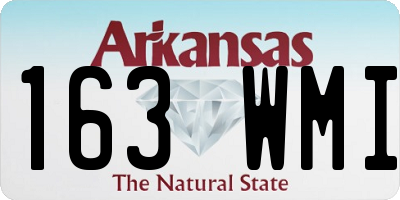 AR license plate 163WMI
