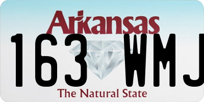AR license plate 163WMJ