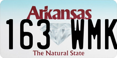 AR license plate 163WMK
