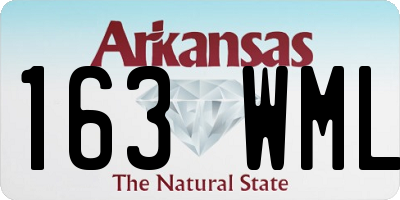 AR license plate 163WML