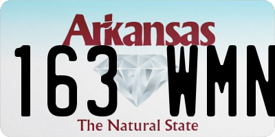 AR license plate 163WMN