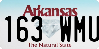 AR license plate 163WMU