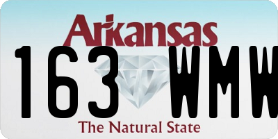 AR license plate 163WMW