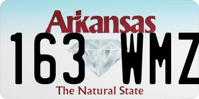 AR license plate 163WMZ