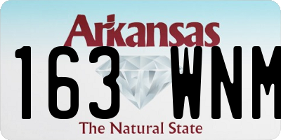 AR license plate 163WNM