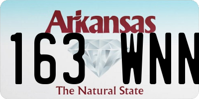 AR license plate 163WNN