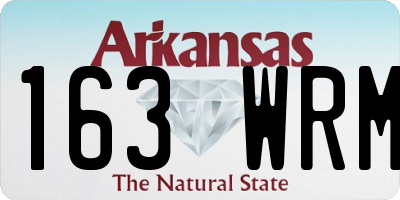 AR license plate 163WRM