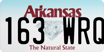 AR license plate 163WRQ