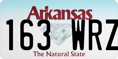 AR license plate 163WRZ