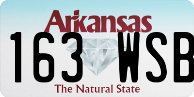 AR license plate 163WSB
